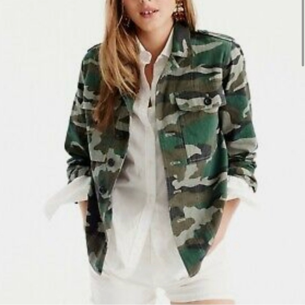 J. Crew camo jacket